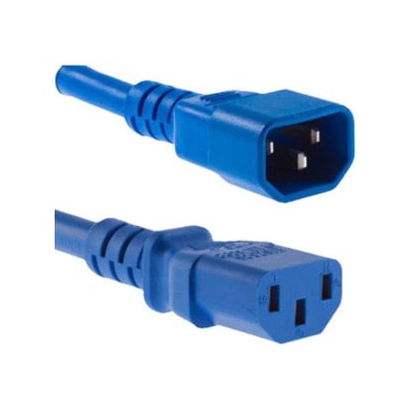 Unc Group 4Ft Blue C13-C14 Pdu/ Server Ultra Flexible Power Cord, Svt, 10Amp,  PWRC13C1404FBLU